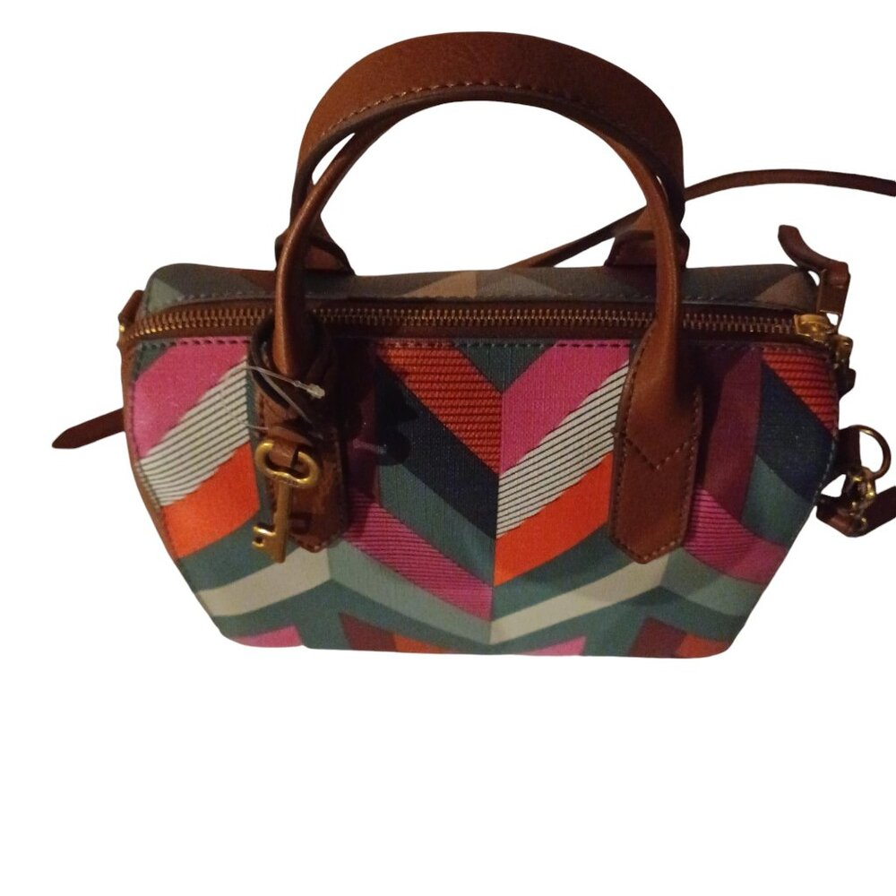 Fossil Fiona Multi-Color Handbag/Crossbody Nwot - image 3